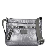 Dámska crossbody kabelka strieborná - Firenze Kornelie