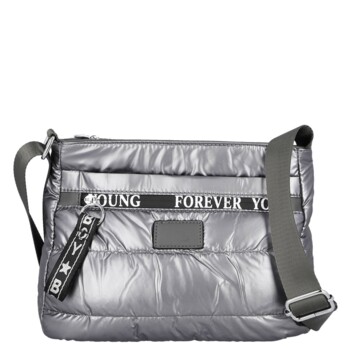 Dámska crossbody kabelka strieborná - Firenze Kornelie
