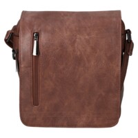 Pánska crossbody taška tmavo hnedá - Coveri Manuil
