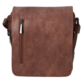 Pánska crossbody taška tmavo hnedá - Coveri Manuil
