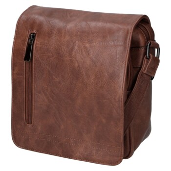 Pánska crossbody taška tmavo hnedá - Coveri Manuil