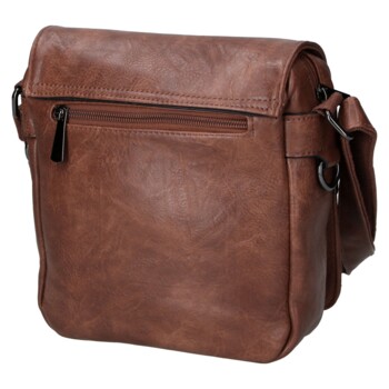 Pánska crossbody taška tmavo hnedá - Coveri Manuil