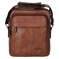 Pánska crossbody taška hnedá - Coveri Kyril