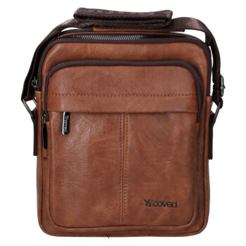Pánska crossbody taška hnedá - Coveri Kyril