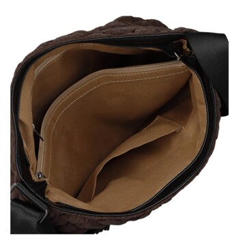 Dámska crossbody kabelka coffee - Firenze Nellisa