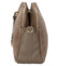 Dámska kožená crossbody kabelka taupe - Delami Vera Pelle Editka