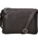 Dámska kožená crossbody kabelka coffee - Delami Vera Pelle Bandit
