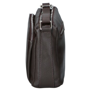 Dámska kožená crossbody kabelka coffee - Delami Vera Pelle Bandit
