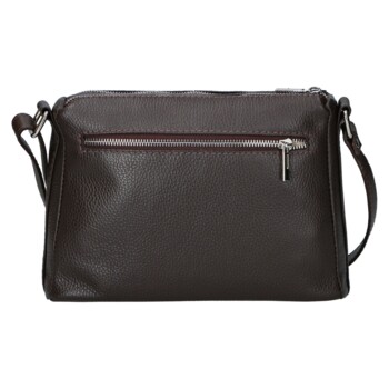 Dámska kožená crossbody kabelka coffee - Delami Vera Pelle Bandit