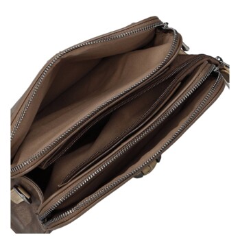 Dámska crossbody kabelka coffee - MaxFly Nenet