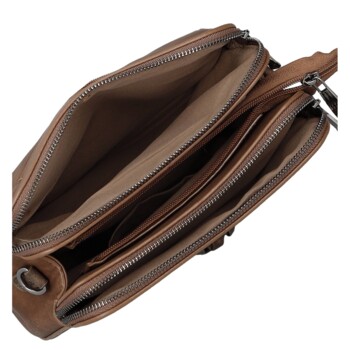 Dámska crossbody kabelka hnedá - MaxFly Nenet
