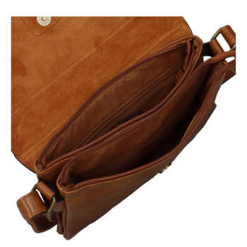 Dámska crossbody kabelka hnedá - Paolo bags Vaiana