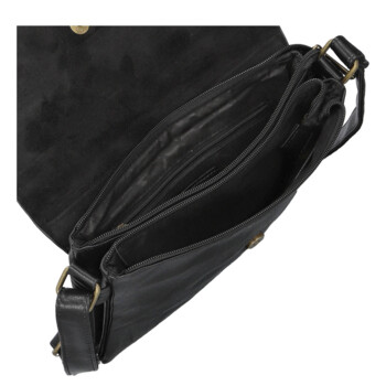 Dámska crossbody kabelka čierna - Paolo bags Vaiana