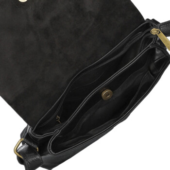 Dámska crossbody kabelka čierna - Paolo bags Ofélie