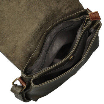 Dámska crossbody kabelka khaki - Paolo bags Ofélie