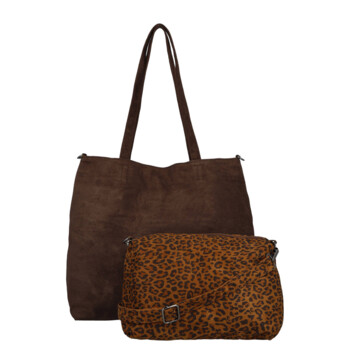Dámsky set kabeliek coffee - Paolo bags Salomea