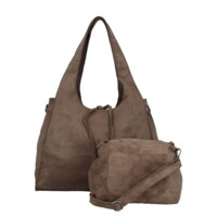Dámsky set kabeliek tmavo béžový - Paolo bags Rissta