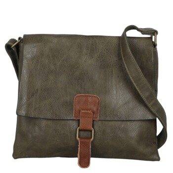 Dámska crossbody kabelka khaki - Paolo bags Valerija