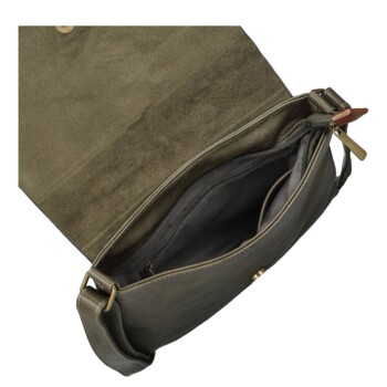Dámska crossbody kabelka khaki - Paolo bags Valerija