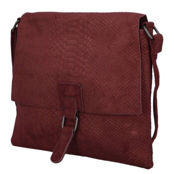 Dámska crossbody kabelka vínová - Paolo bags Tanasis