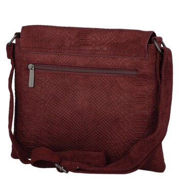 Dámska crossbody kabelka vínová - Paolo bags Tanasis