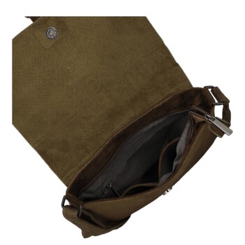 Dámska crossbody kabelka khaki - Paolo bags Tanasis