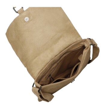 Dámska crossbody kabelka béžová - Paolo bags Tanasis
