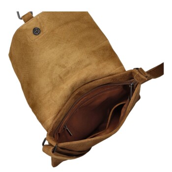 Dámska crossbody kabelka hnedá - Paolo bags Tanasis