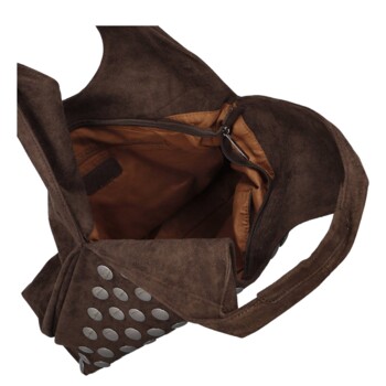 Dámska kabelka cez rameno coffee - Paolo bags Nadka