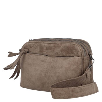 Dámska crossbody kabelka šedobéžová - Paolo bags Dalila