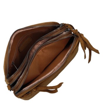 Dámska crossbody kabelka hnedá - Paolo bags Dalila