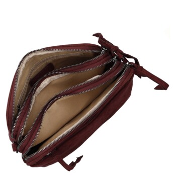 Dámska crossbody kabelka vínová - Paolo bags Dalila
