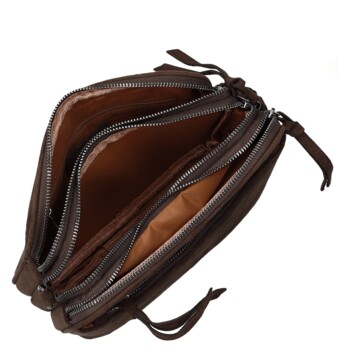 Dámska crossbody kabelka coffee - Paolo bags Dalila