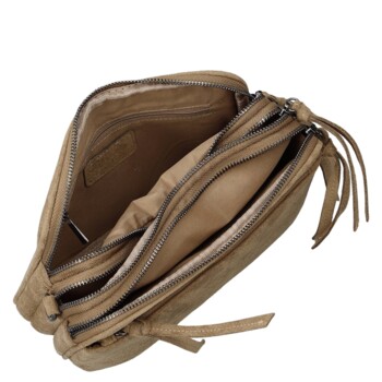 Dámska crossbody kabelka béžová - Paolo bags Dalila