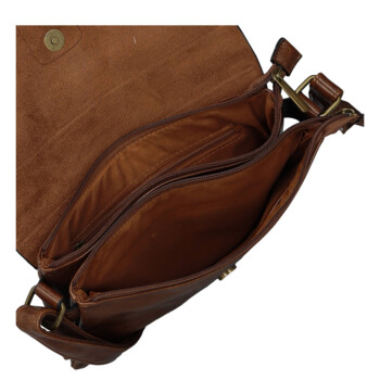 Dámska crossbody kabelka coffee - Paolo bags Vaiana
