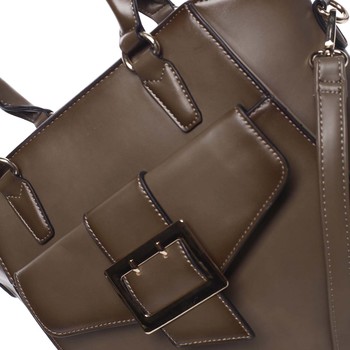 Luxusná dámska khaki kabelka cez rameno - MARIA C Thia