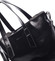 Väčšia dámska elegantná čierna kabelka - Silvia Rosa Selina
