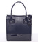 Dámska luxusná lakovaná kabelka tmavo modrá so vzorom - Delami Claudine