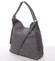 Exkluzivní velká měkká šedá kabelka - Carine Tamika