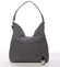 Exkluzivní velká měkká šedá kabelka - Carine Tamika
