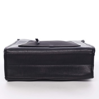 Unikátny elegantná strednej kabelka pre dámy čierna - MARIA C Urania