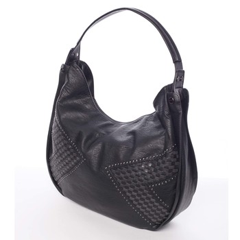 Dámska originálna zaoblená kabelka cez rameno čierna - MARIA C Vanessa