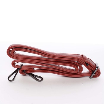 Velká módní měkká červená kabelka přes rameno - MARIA C Titania