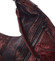 Veľká dámska tmavo červená jemne trblietavá kabelka - Maria C Troya
