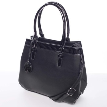 Elegantná a štýlová čierna kabelka cez rameno - MARIA C Thalassa
