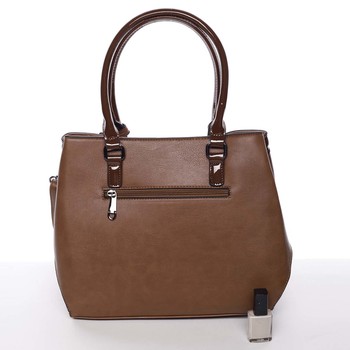 Elegantná a štýlová hnedá kabelka cez rameno - MARIA C Thalassa