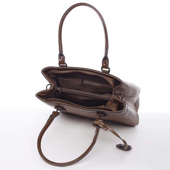 Elegantná a štýlová hnedá kabelka cez rameno - MARIA C Thalassa