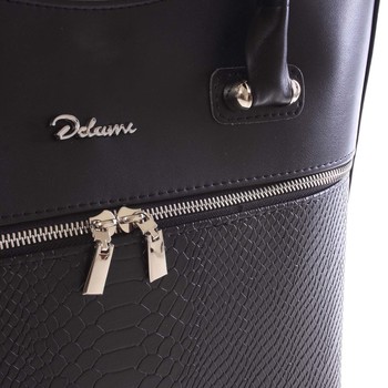 Luxusná dámska kabelka Sivá lakovaná - Delami Veronica