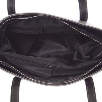 Dámska luxusná kabelka cez rameno tmavosivá - Delami Leonela