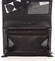 Jedinečná kožená lakovaná čierno strieborná peňaženka - Lorenti Noragen